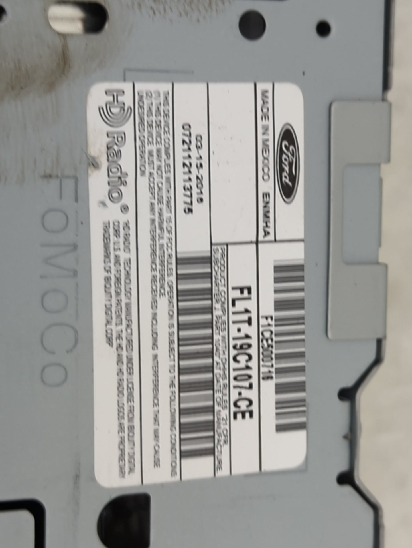 2015-2017 Ford Expedition Radio AM FM Cd Player Receiver Replacement P/N:FL1T-19C107-CE F1CE500714 Fits Fits 2015 2016 2017 