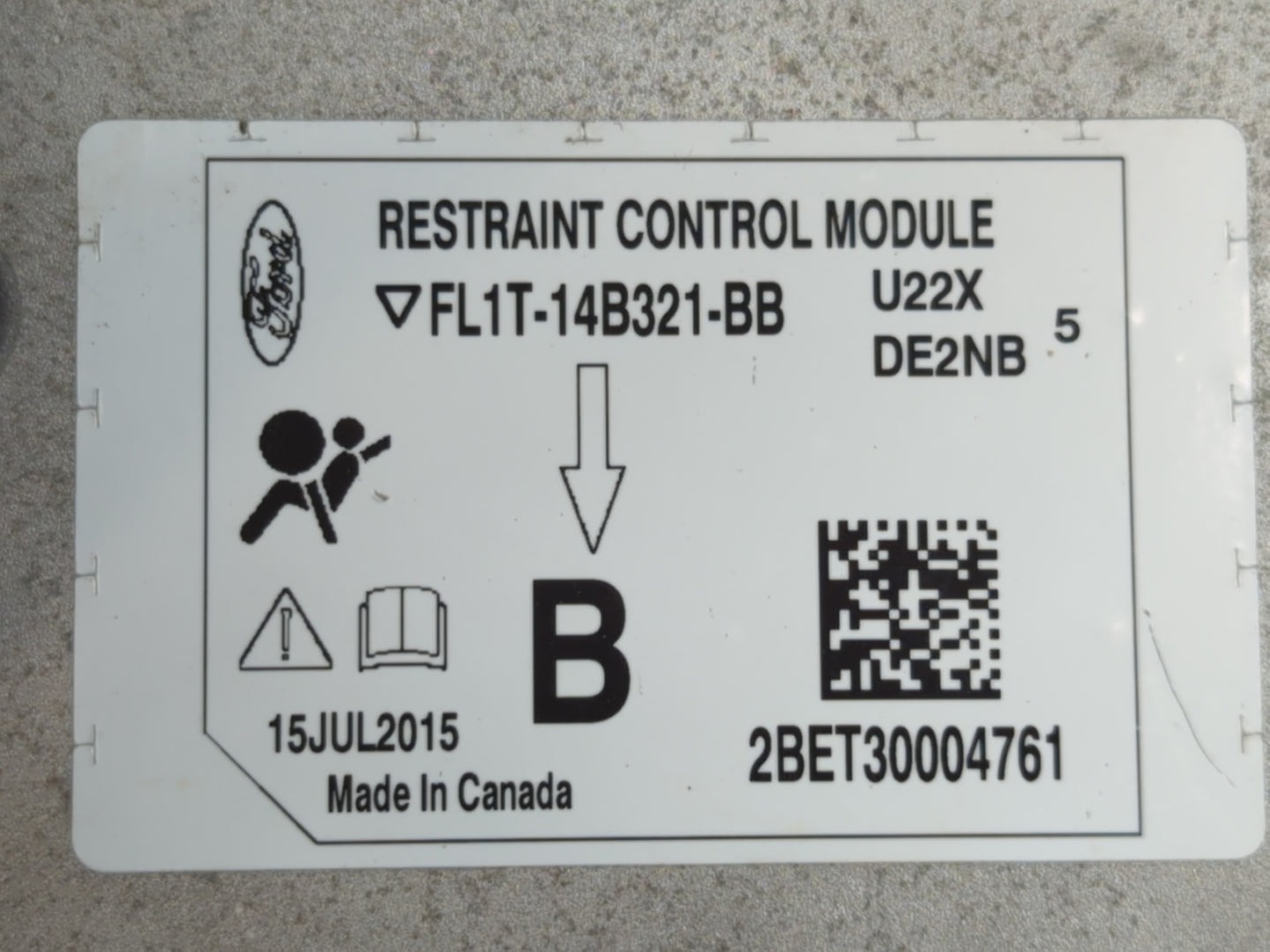 Ford Expedition Chassis Control Module Ccm Bcm Body Control Fl1t-14b21-bb - Oemusedautoparts1.com
