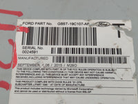 2016-2017 Ford Explorer Radio AM FM Cd Player Receiver Replacement P/N:GB5T-19C107-AF Fits Fits 2016 2017 OEM Used Auto Part