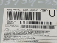 2016-2017 Ford Explorer Radio AM FM Cd Player Receiver Replacement P/N:GB5T-19C107-BF Fits Fits 2016 2017 OEM Used Auto Part