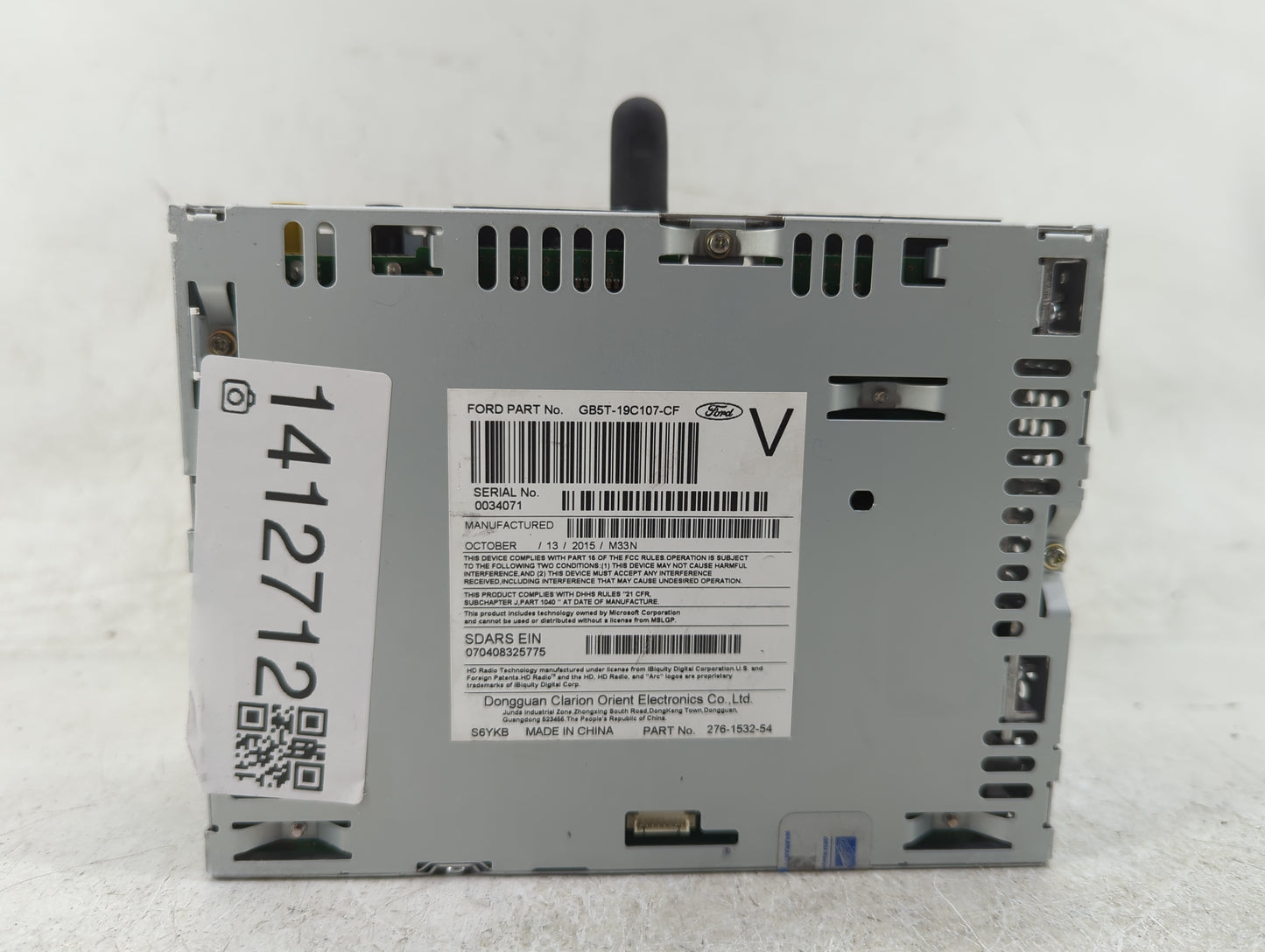 2016 Ford Explorer Radio AM FM Cd Player Receiver Replacement P/N:GB5T-19C107-CF Fits OEM Used Auto Parts - Oemusedautoparts