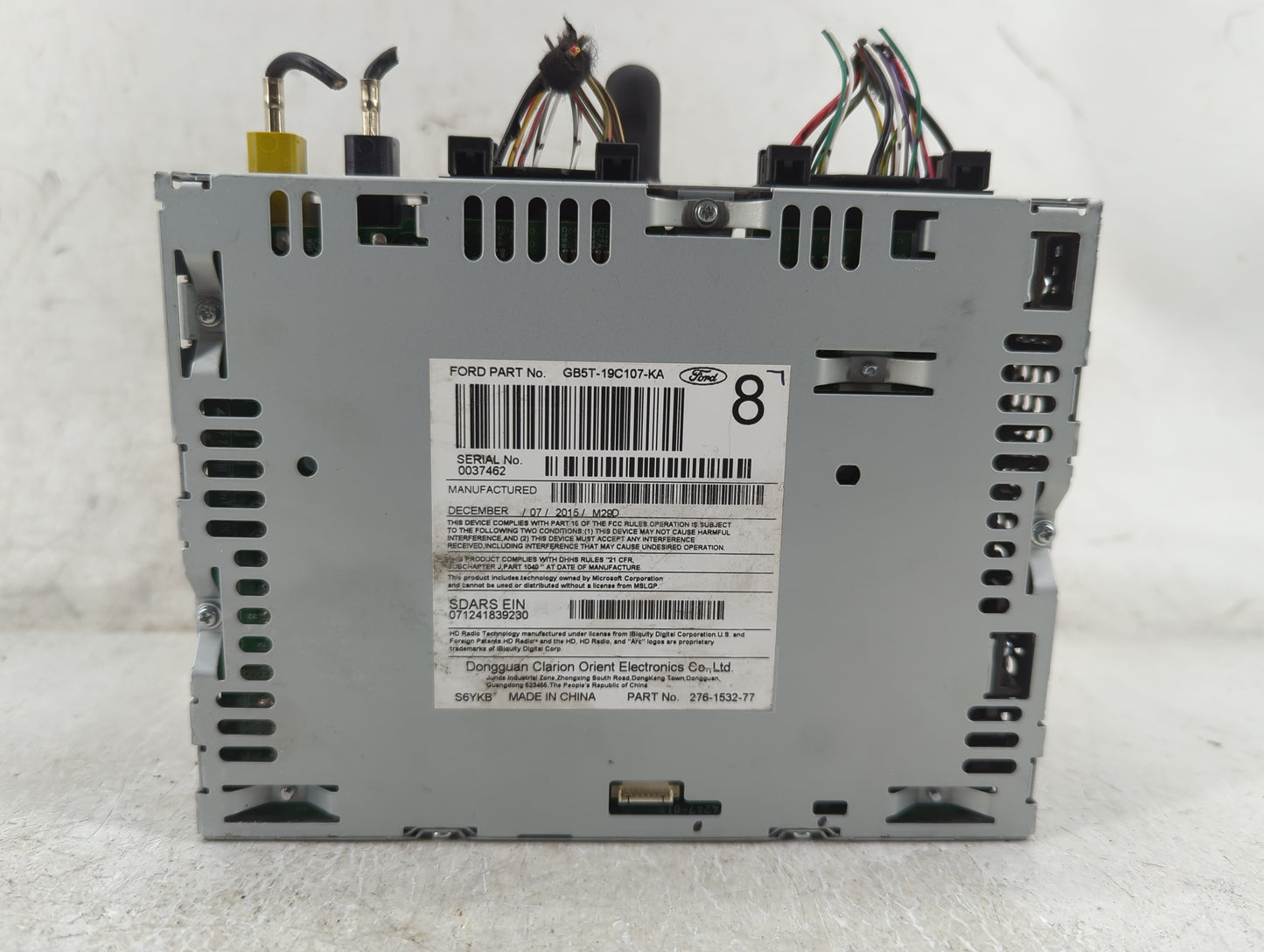 2016-2017 Ford Explorer Radio AM FM Cd Player Receiver Replacement P/N:GB5T-19C107-KA Fits Fits 2016 2017 OEM Used Auto Part
