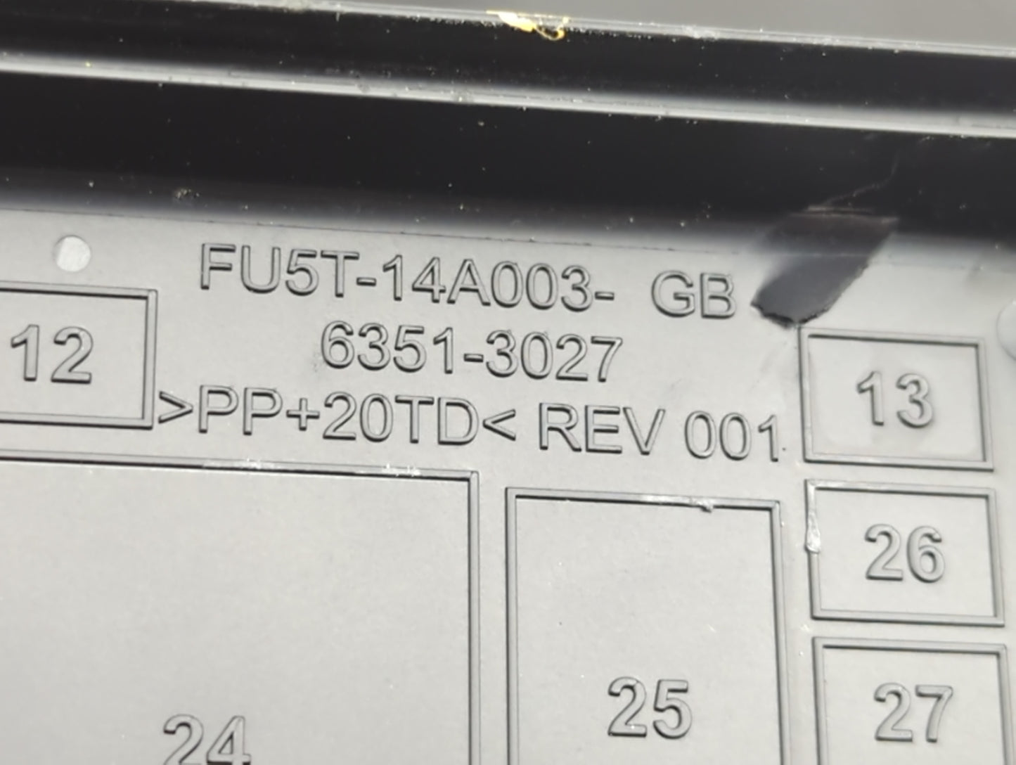 2016 Ford Explorer Fusebox Fuse Box Panel Relay Module P/N:FU5T-14A003-GB Fits OEM Used Auto Parts - Oemusedautoparts1.com