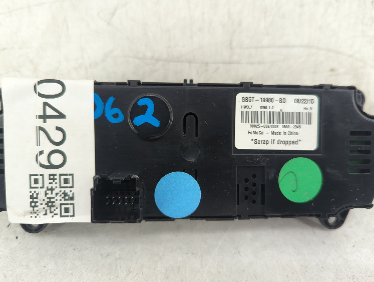 2016-2019 Ford Explorer Climate Control Module Temperature AC/Heater Replacement P/N:GB5T-19980-BD Fits Fits 2016 2017 2018 