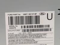 2016-2017 Ford Explorer Radio AM FM Cd Player Receiver Replacement P/N:GB5T-19C107-BF Fits Fits 2016 2017 OEM Used Auto Part