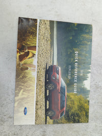 2016 Ford Explorer Owners Manual Book Guide P/N:GL2J19A321AB OEM Used Auto Parts - Oemusedautoparts1.com