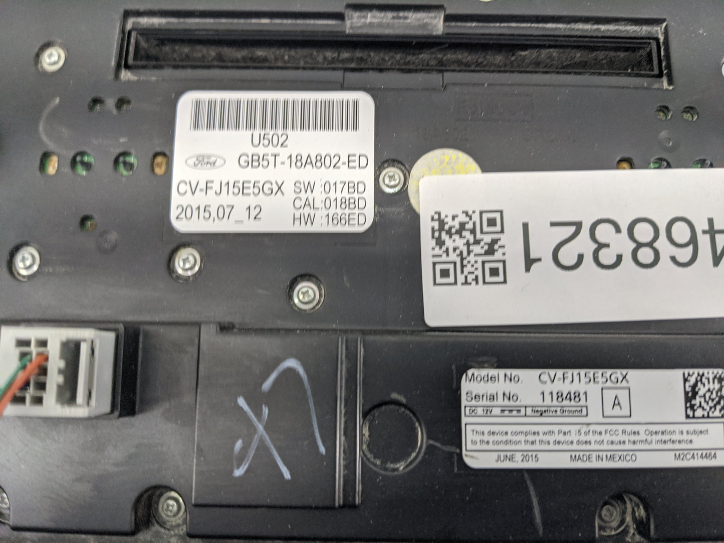 2016-2017 Ford Explorer Radio Control Panel 1468321 - Oemusedautoparts1.com