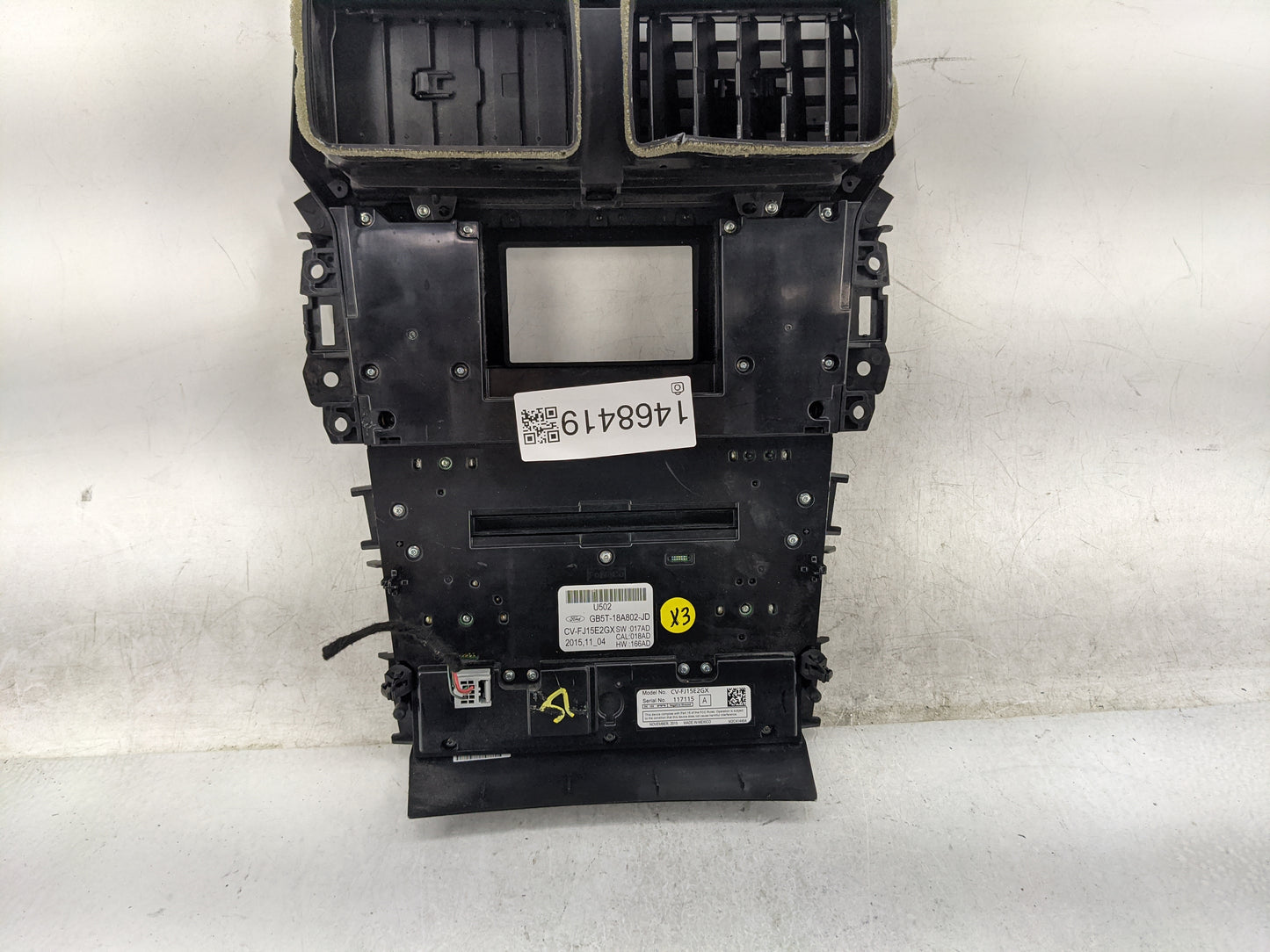2016 Ford Explorer Climate Control Module Temperature AC/Heater Replacement P/N:GB5T-18A802-JD CV-FJ15E2GX Fits OEM Used Aut