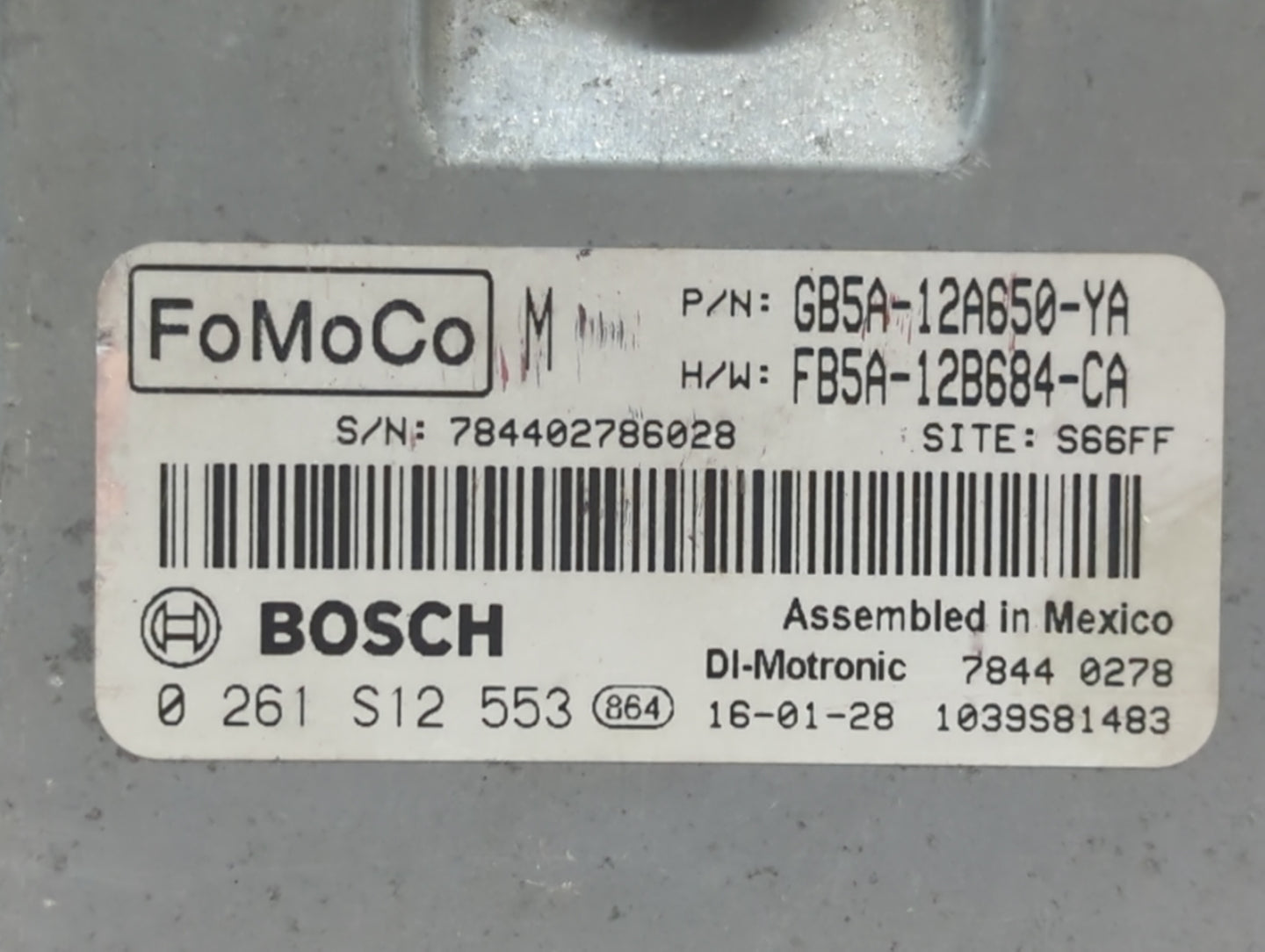 2016-2019 Ford Explorer PCM Engine Control Computer ECU ECM PCU OEM P/N:F2GA-12A650-BRB F2GA-12A650-BPC Fits OEM Used Auto P