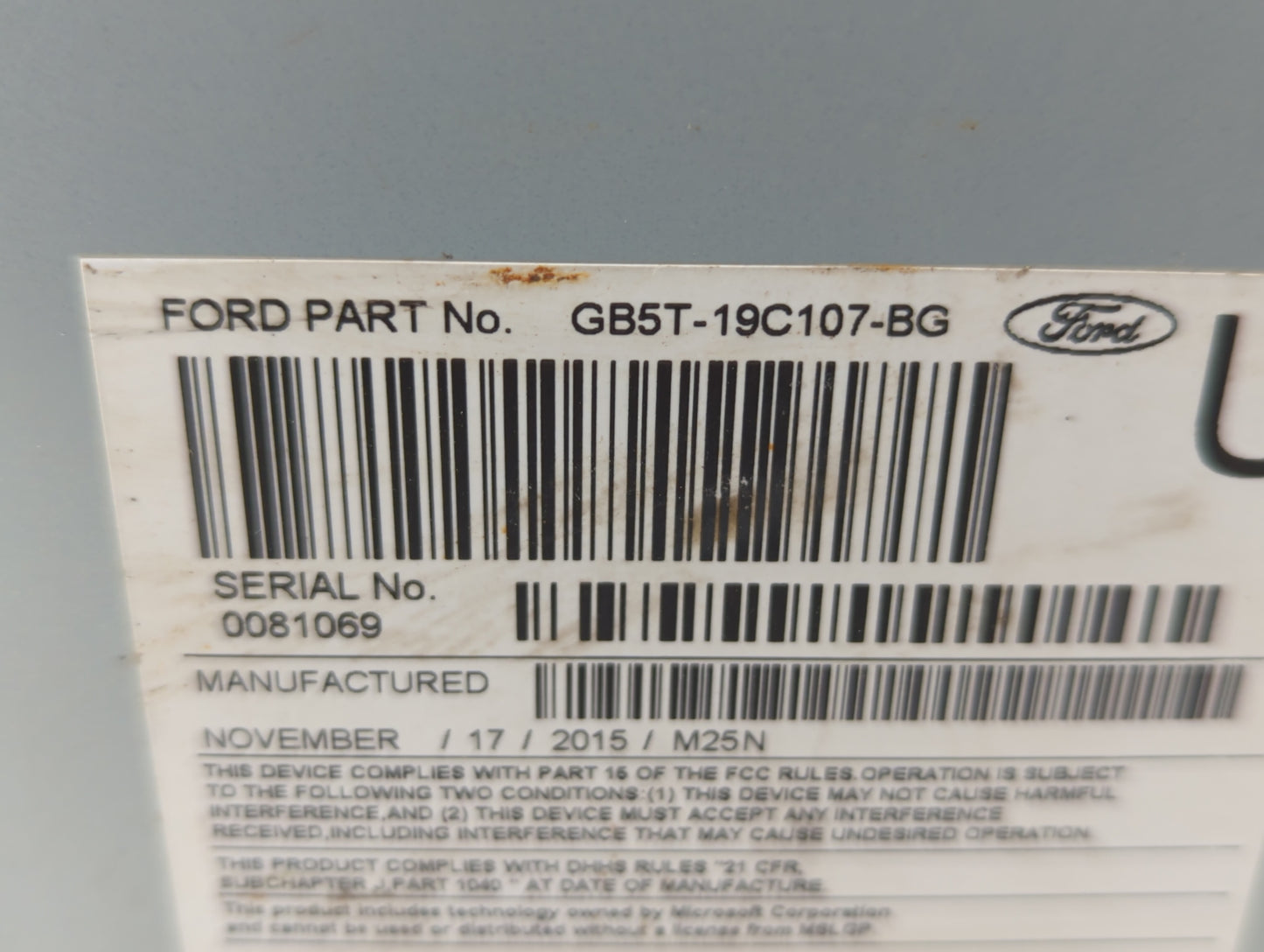 2016-2017 Ford Explorer Am Fm Cd Player Radio Receiver - Oemusedautoparts1.com