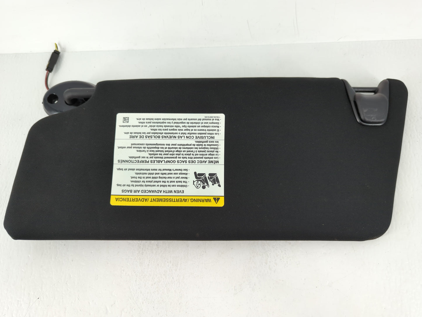 2016 Ford Explorer Sun Visor Shade Replacement Passenger Right Mirror Fits OEM Used Auto Parts - Oemusedautoparts1.com