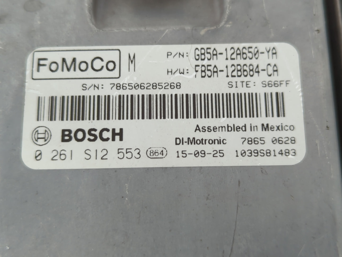 2016-2019 Ford Explorer PCM Engine Control Computer ECU ECM PCU OEM P/N:FB5A-12B684-CA GB5A-12A650-YA Fits OEM Used Auto Par