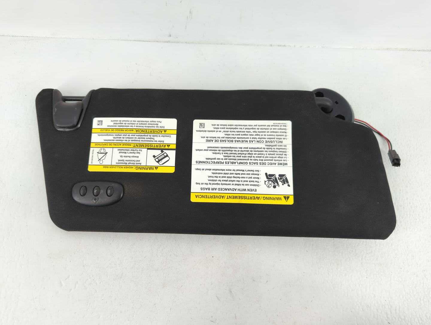 2016 Ford Explorer Sun Visor Shade Replacement Driver Left Mirror Fits OEM Used Auto Parts - Oemusedautoparts1.com