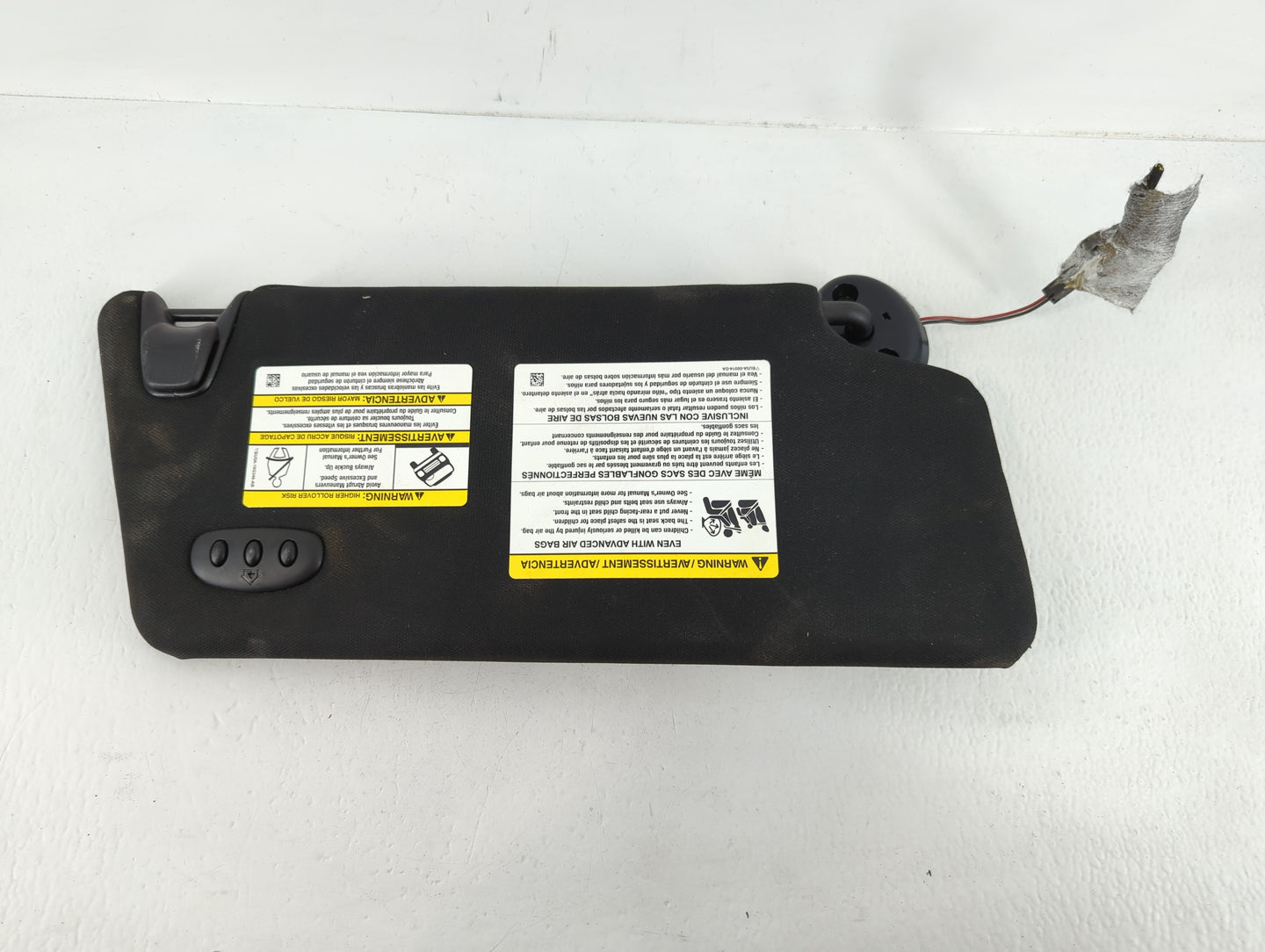 2016 Ford Explorer Sun Visor Shade Replacement Driver Left Mirror Fits OEM Used Auto Parts - Oemusedautoparts1.com