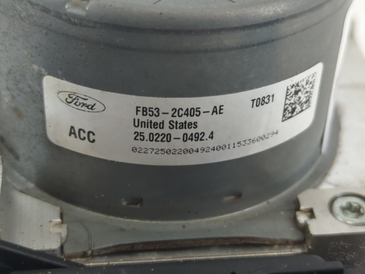 2016 Ford Explorer ABS Pump Control Module Replacement P/N:FB53-2C405-AE Fits OEM Used Auto Parts - Oemusedautoparts1.com