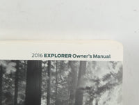 2016 Ford Explorer Owners Manual Book Guide P/N:GL2J 19A321 AB OEM Used Auto Parts - Oemusedautoparts1.com