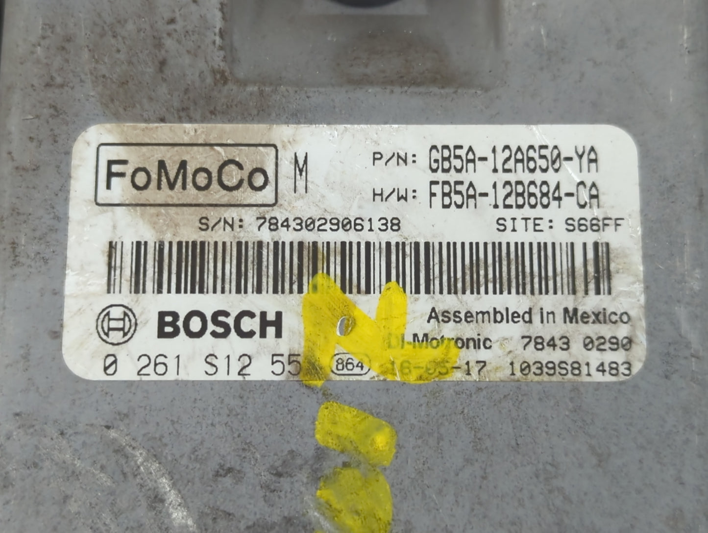 2016-2019 Ford Explorer PCM Engine Control Computer ECU ECM PCU OEM P/N:GB5A-12A650-YA Fits Fits 2015 2016 2017 2018 2019 OE