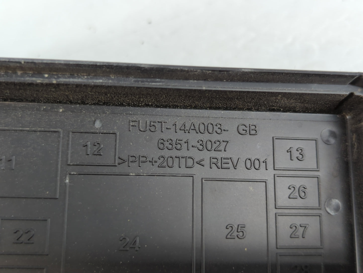 2016 Ford Explorer Fusebox Fuse Box Panel Relay Module P/N:FU5T-14A003-GB Fits OEM Used Auto Parts - Oemusedautoparts1.com