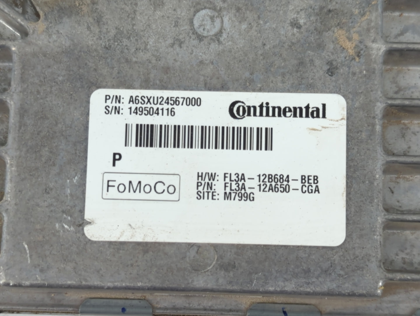 2015-2017 Ford F-150 PCM Engine Control Computer ECU ECM PCU OEM P/N:FL34-12A650-CGA FL3A-12B684-BEB Fits OEM Used Auto Part