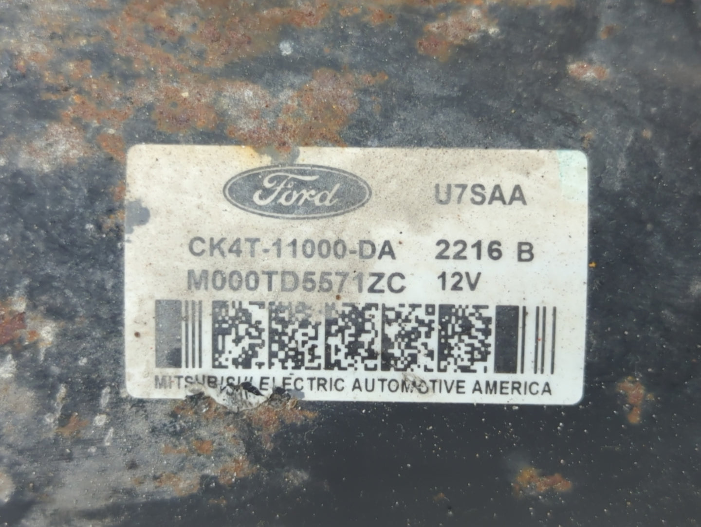 2015-2017 Ford F-150 Car Starter Motor Solenoid OEM P/N:M000TD5571ZC CK4T-11000-DA Fits Fits 2015 2016 2017 2018 2019 2020 O