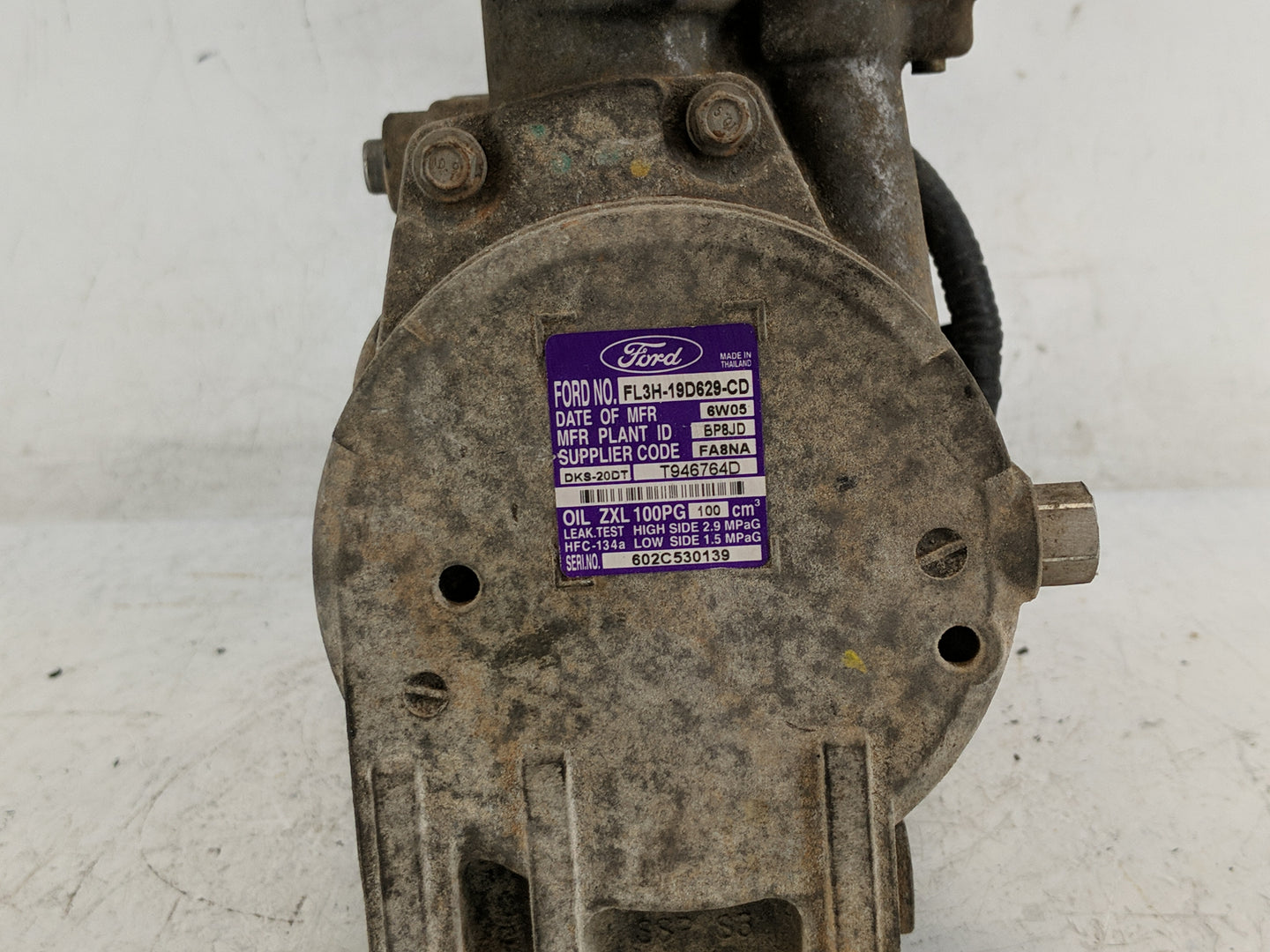 2015-2016 Ford F-150 Air Conditioning A/c Ac Compressor Oem - Oemusedautoparts1.com