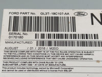 2016 Ford F-150 Radio AM FM Cd Player Receiver Replacement P/N:GL3T-19C107-AA Fits OEM Used Auto Parts - Oemusedautoparts1.c