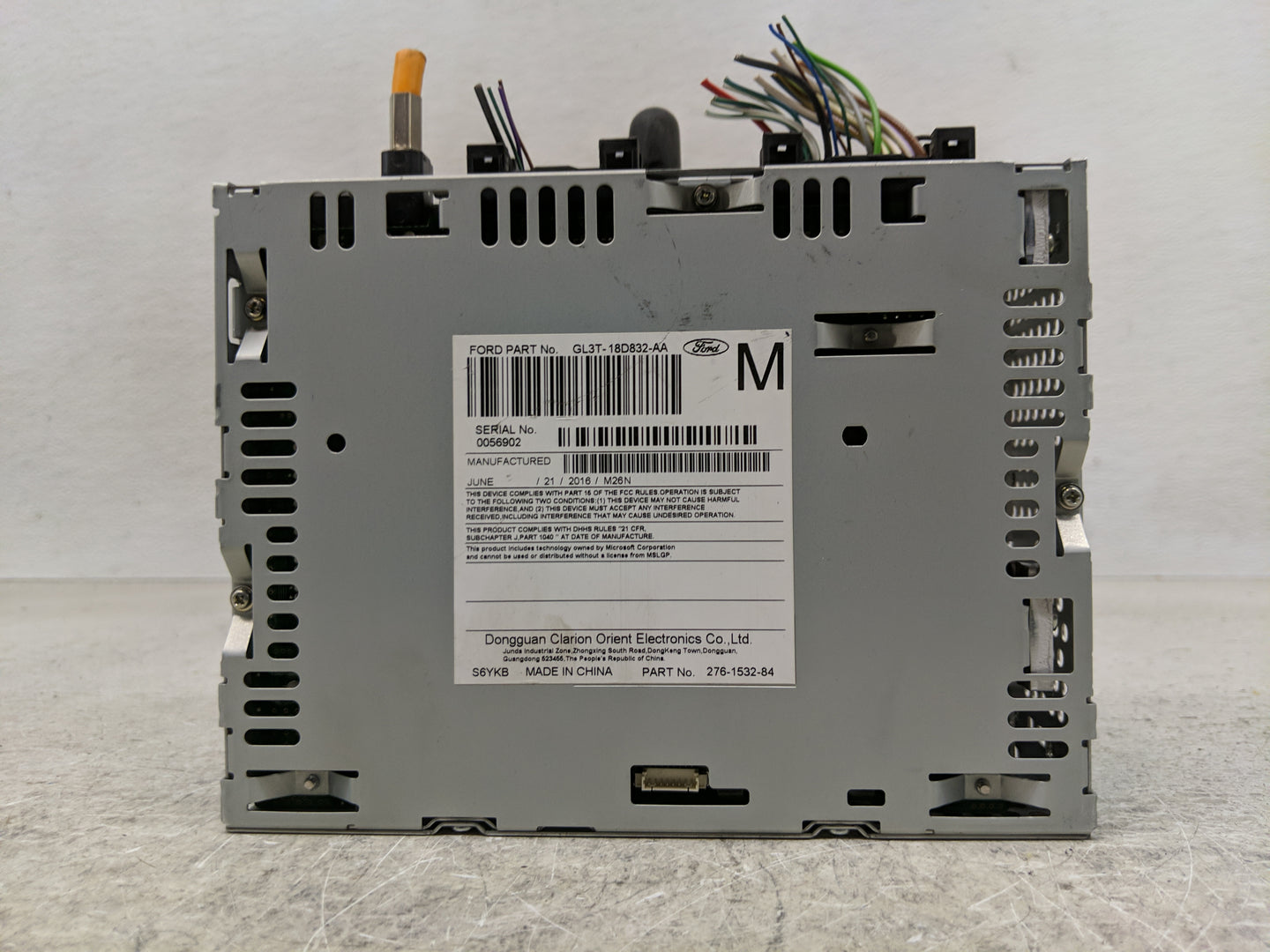 2016-2017 Ford F-150 Radio AM FM Cd Player Receiver Replacement P/N:GL3T-18D832-AA Fits Fits 2016 2017 OEM Used Auto Parts -