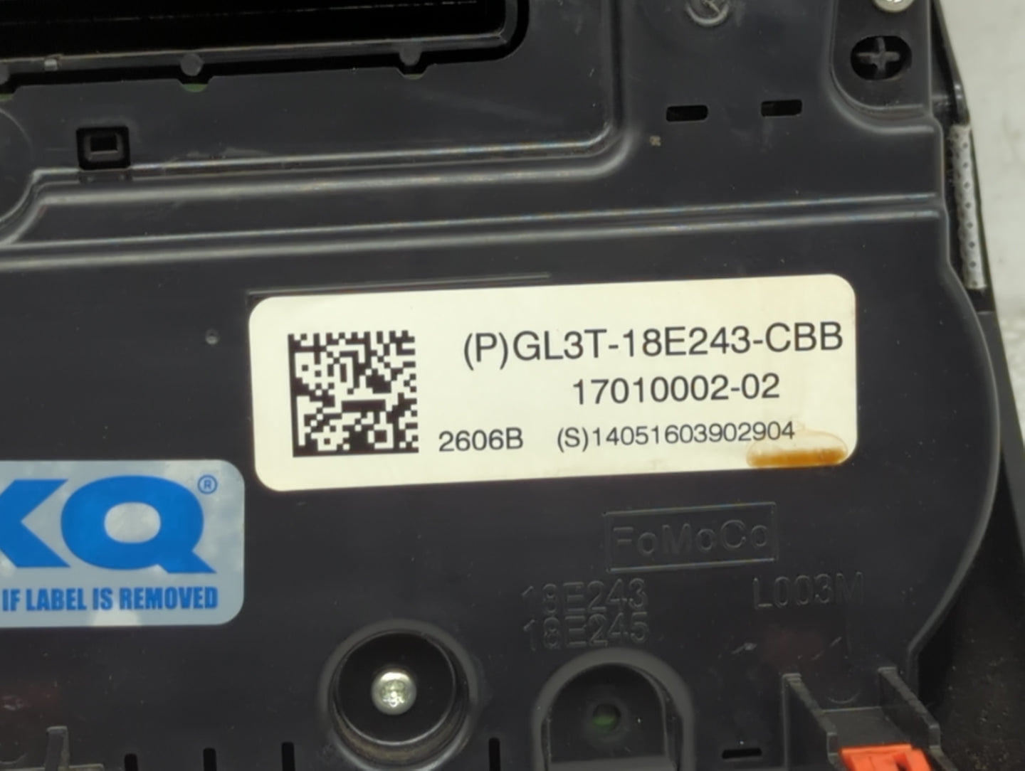 2016-2016 Ford F-150 Radio Control Panel - Oemusedautoparts1.com