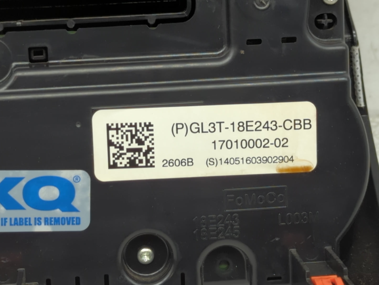 2016-2016 Ford F-150 Radio Control Panel - Oemusedautoparts1.com