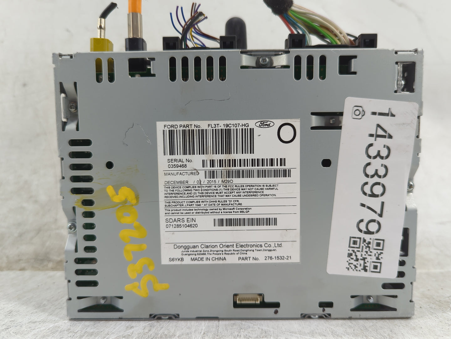 2015-2016 Ford F-150 Radio AM FM Cd Player Receiver Replacement P/N:PU-3640P-B FL3T-19C107-HG, 276-1532-21 Fits Fits 2015 20