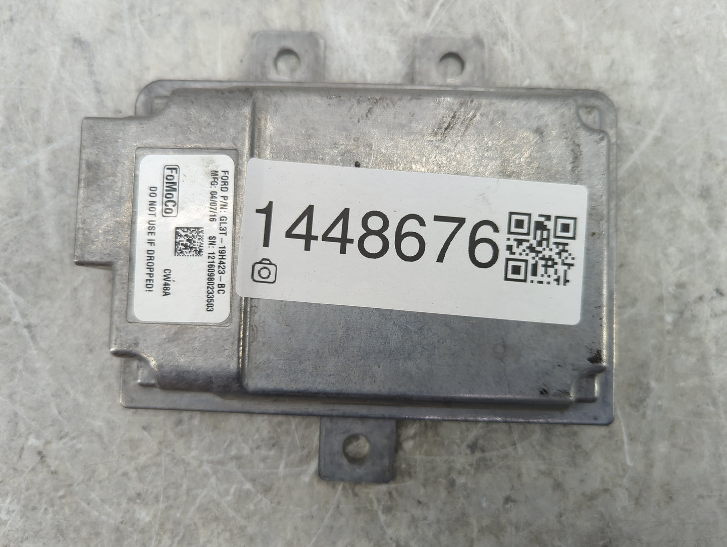 2016-2017 Ford F-150 Driver Assist Control Module Gl3t-19h423-bc - Oemusedautoparts1.com