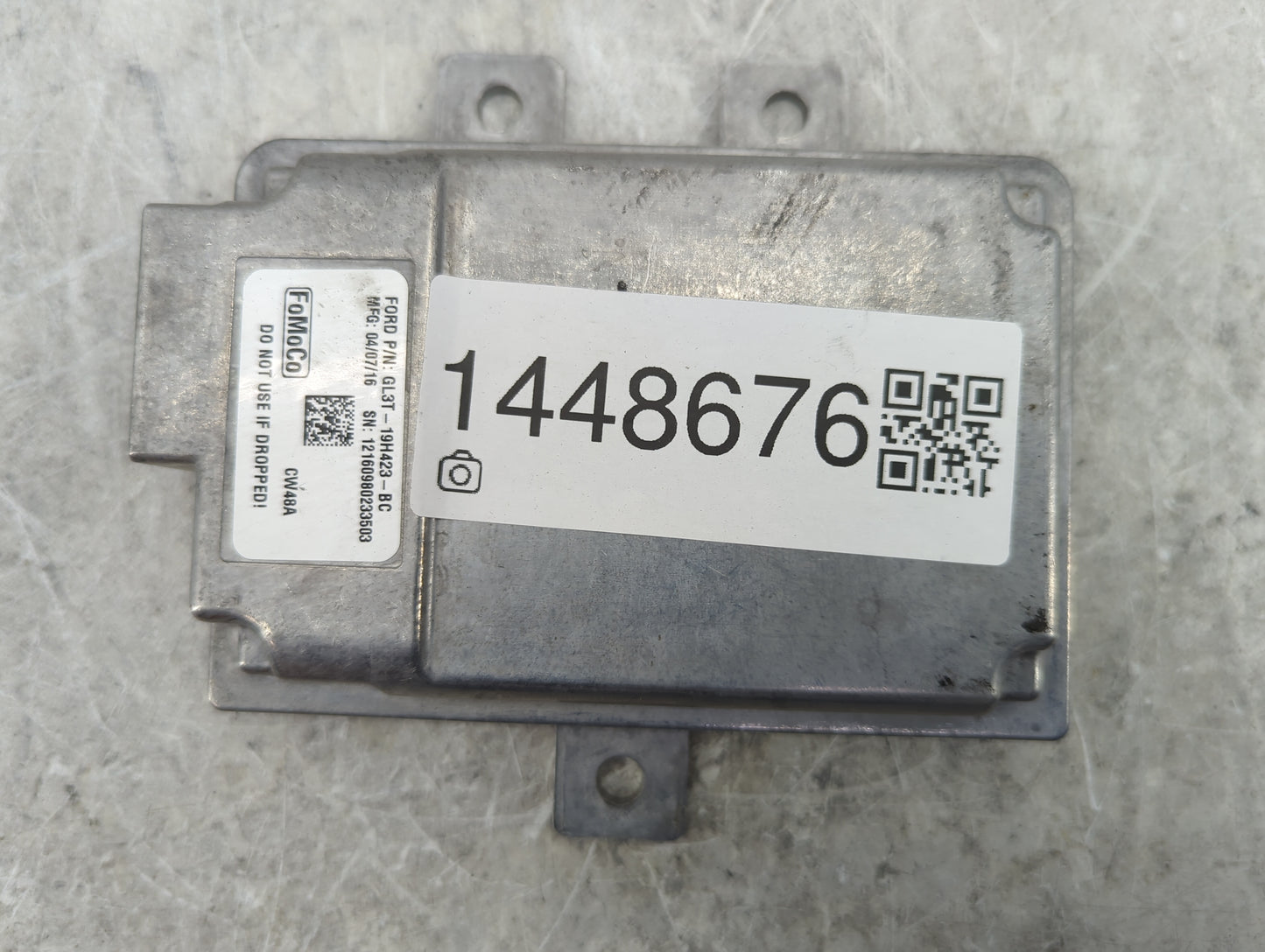 2016-2017 Ford F-150 Driver Assist Control Module Gl3t-19h423-bc - Oemusedautoparts1.com