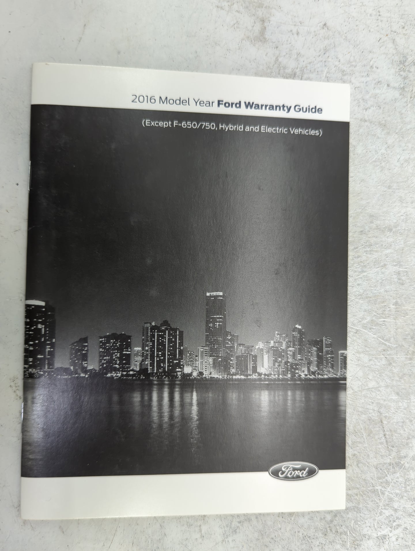 2016 Ford F-150 Owners Manual Book Guide P/N:GL3J19A321AA OEM Used Auto Parts - Oemusedautoparts1.com