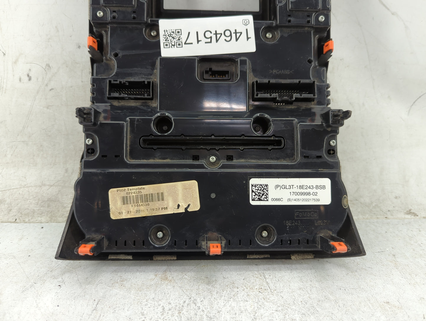 2016-2016 Ford F-150 Radio Control Panel - Oemusedautoparts1.com