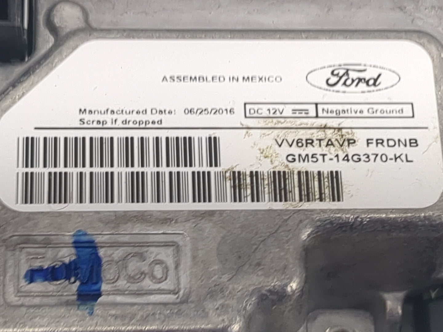 2016 Ford F-150 PCM Engine Control Computer ECU ECM PCU OEM P/N:GM5T-14G370-KL VV6RTAVP, FRDNB, SJ5T-14B571-CFC, VV6RTAVP Fi