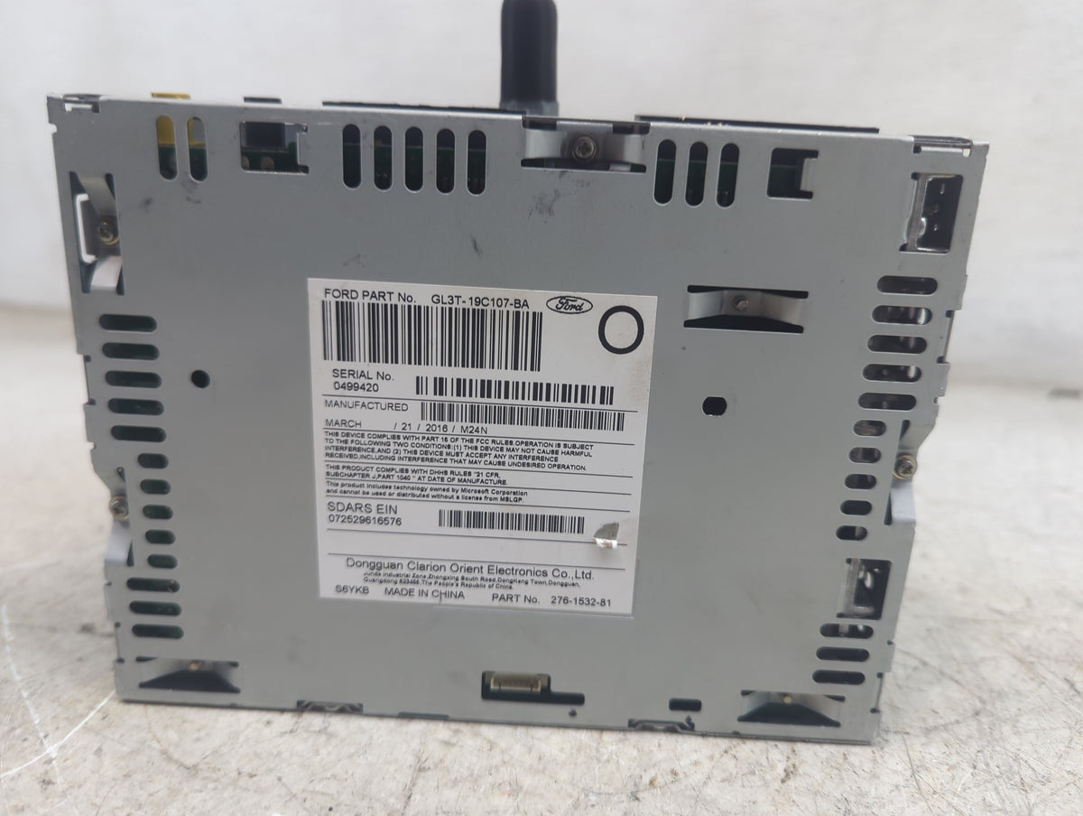 2016 Ford F-150 Radio AM FM Cd Player Receiver Replacement P/N:PU-3640P-C GL3T-19C107-BA, 276-1532-81 Fits OEM Used Auto Par
