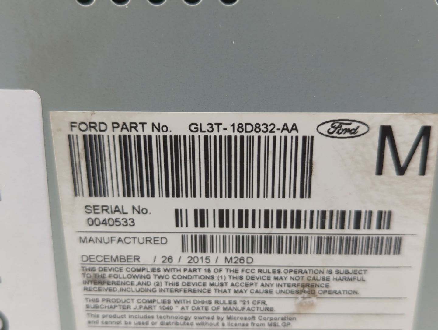 2016-2017 Ford F-150 Am Fm Cd Player Radio Receiver - Oemusedautoparts1.com