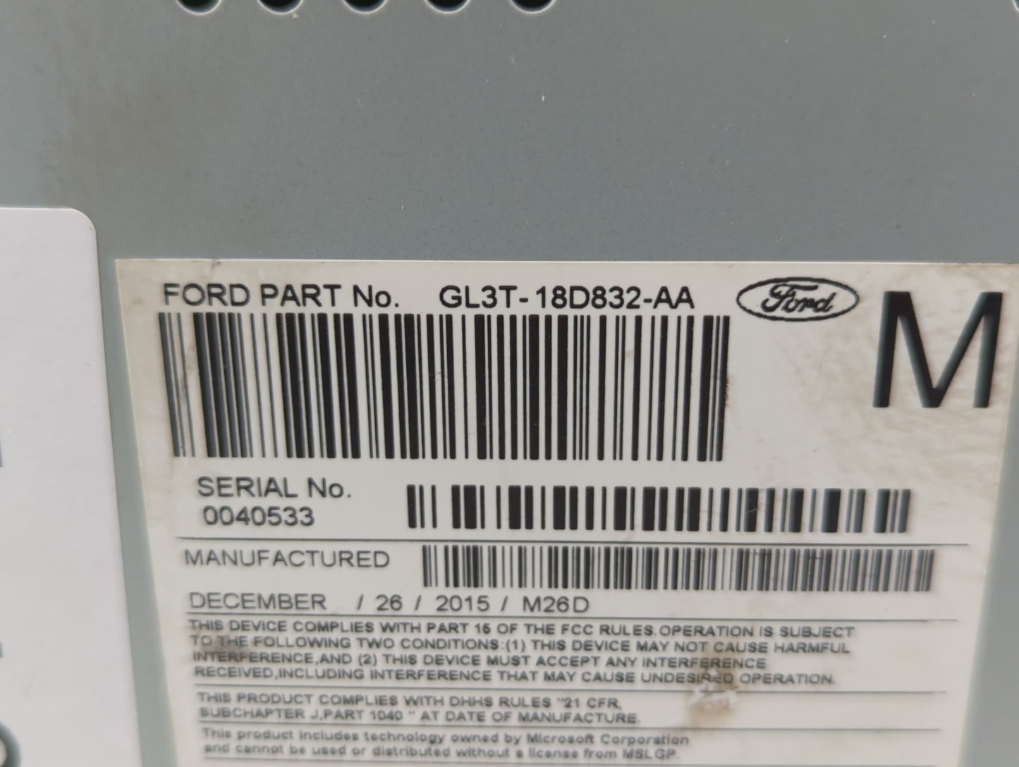 2016-2017 Ford F-150 Am Fm Cd Player Radio Receiver - Oemusedautoparts1.com