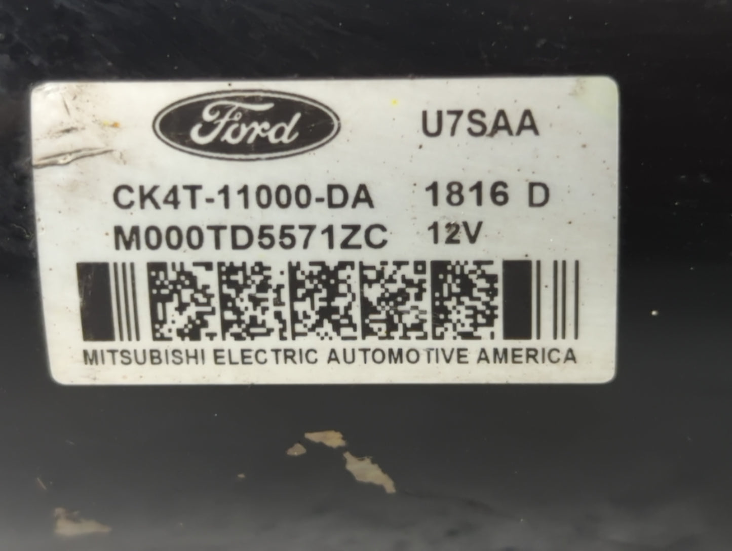 2015-2017 Ford F-150 Car Starter Motor Solenoid OEM P/N:M000TD5571ZC CK4T-11000-DA Fits Fits 2015 2016 2017 2018 2019 2020 O