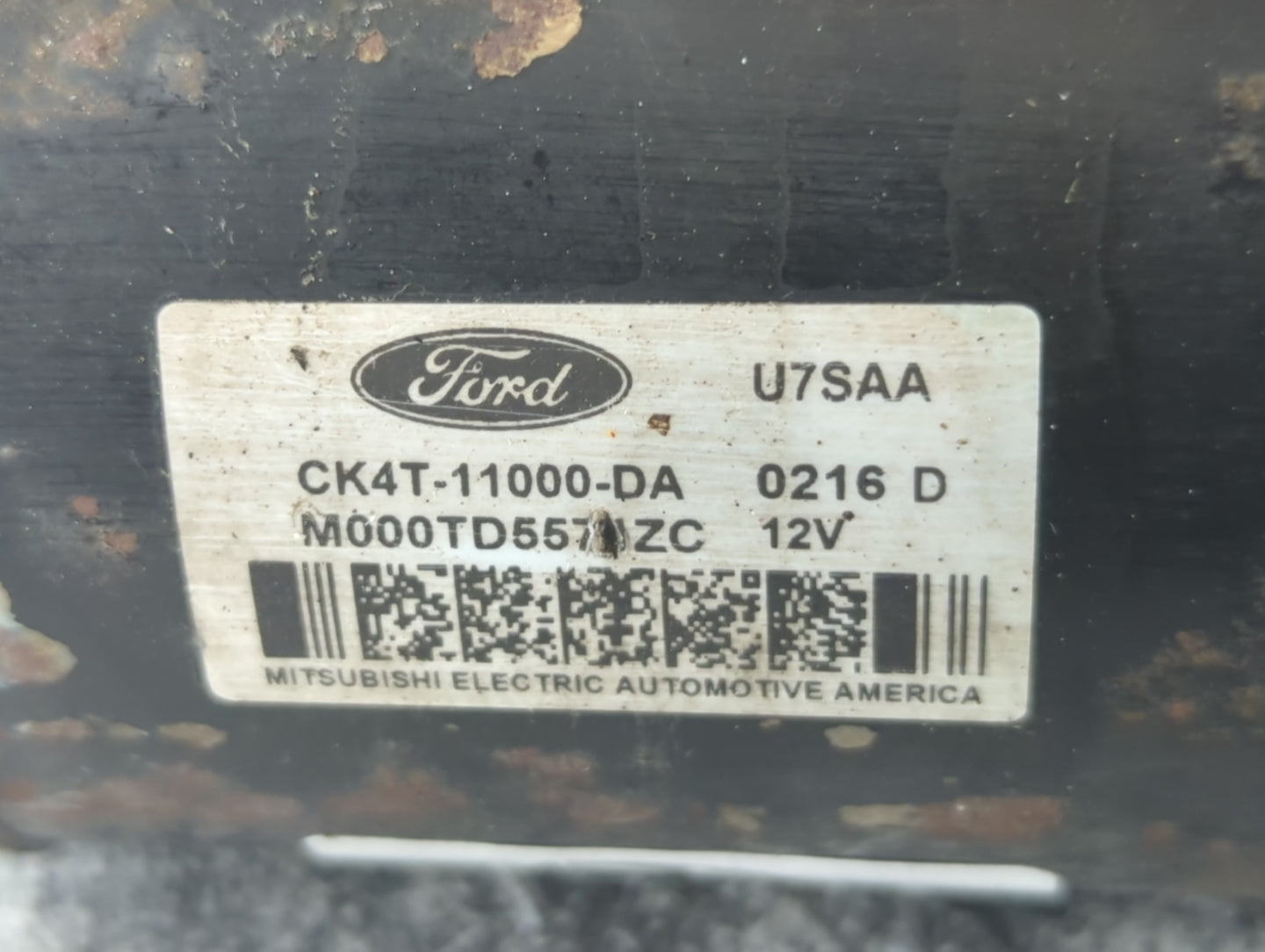 2015-2017 Ford F-150 Car Starter Motor Solenoid OEM P/N:M000TD5571ZC CK4T-11000-DA Fits Fits 2015 2016 2017 2018 2019 2020 O