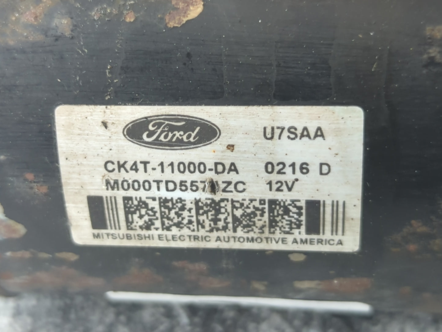 2015-2017 Ford F-150 Car Starter Motor Solenoid OEM P/N:M000TD5571ZC CK4T-11000-DA Fits Fits 2015 2016 2017 2018 2019 2020 O