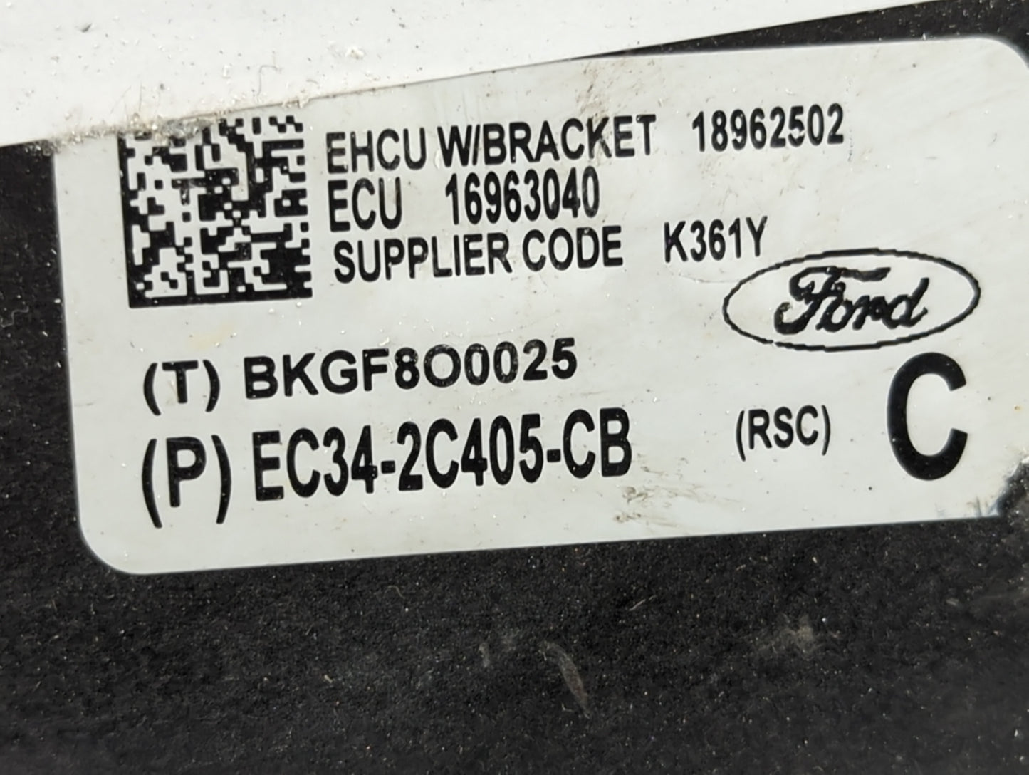 2014-2016 Ford F-350 Super Duty ABS Pump Control Module Replacement P/N:EC34-2C405-CB Fits Fits 2014 2015 2016 OEM Used Auto
