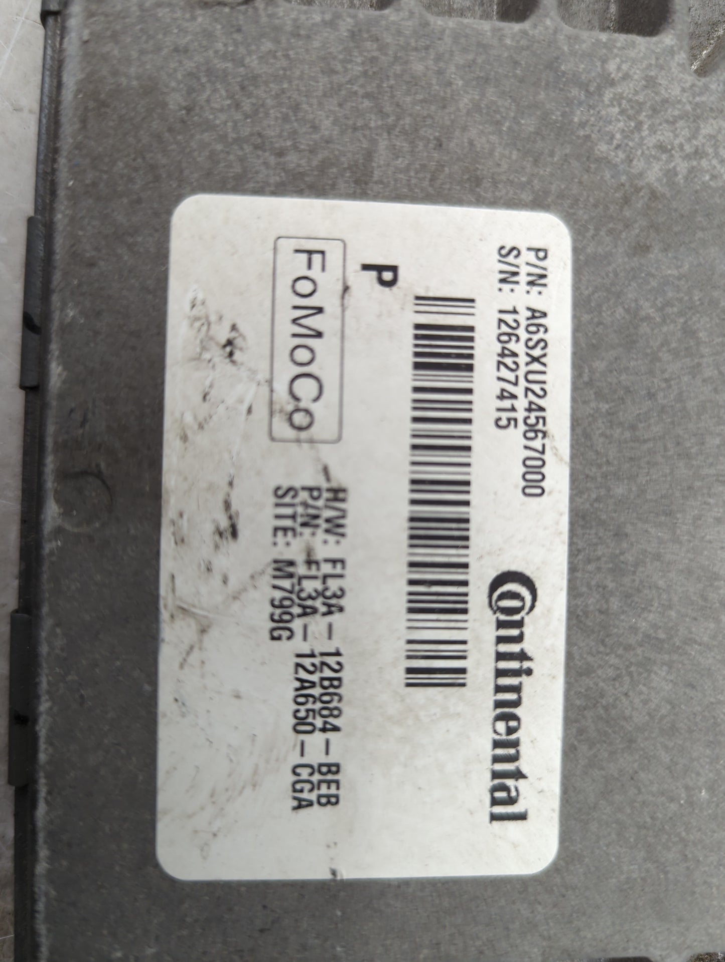 2016 Ford F150 PCM Engine Control Computer ECU ECM PCU OEM P/N:A6SXU24567000 FL3A-12B684-BEB Fits Fits 2015 2017 2018 2019 O