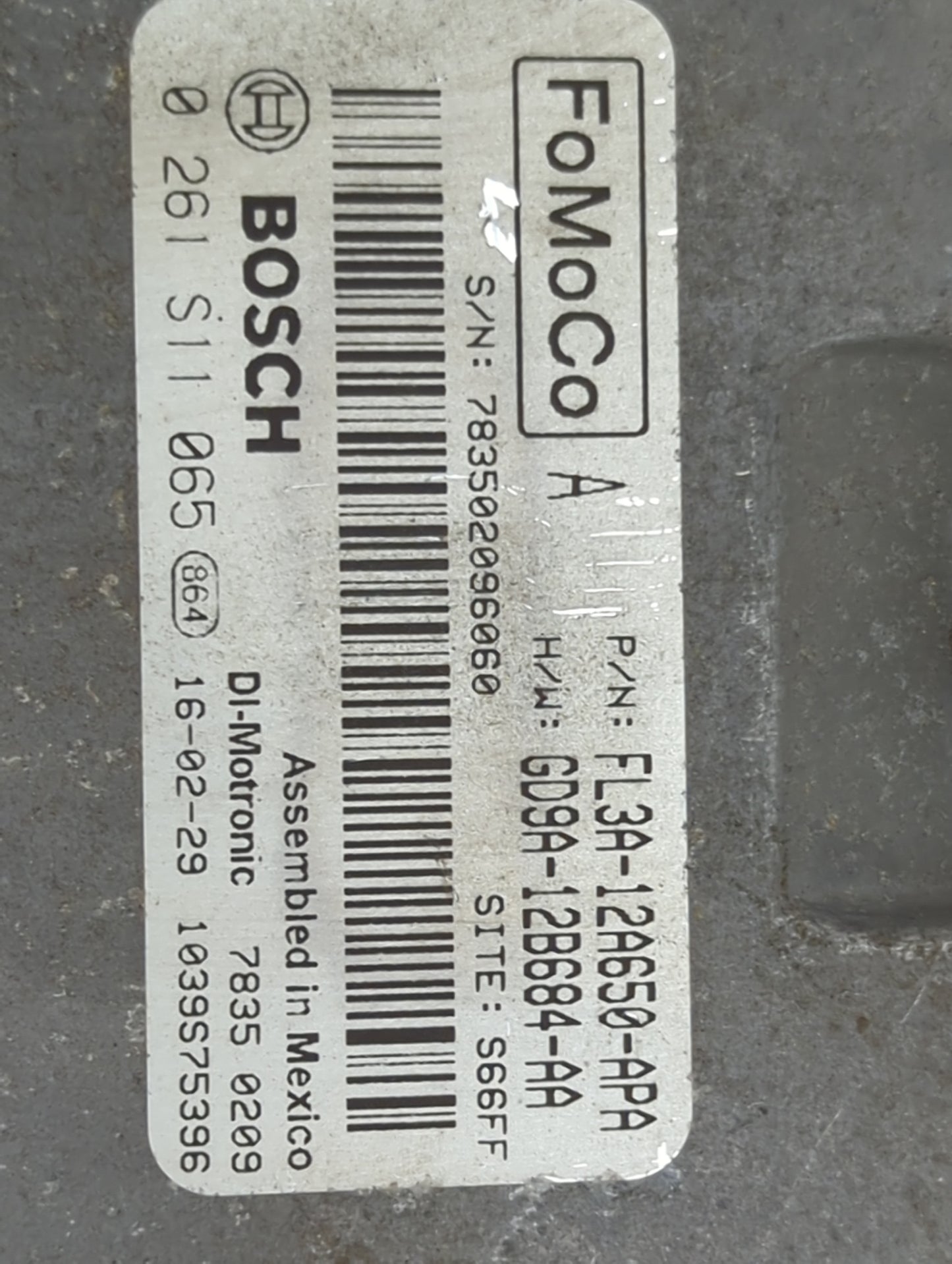 2016 Ford F150 PCM Engine Control Computer ECU ECM PCU OEM P/N:FL3A-12A650-APA GD9A-12B684-AA Fits Fits 2015 2017 2018 2019 