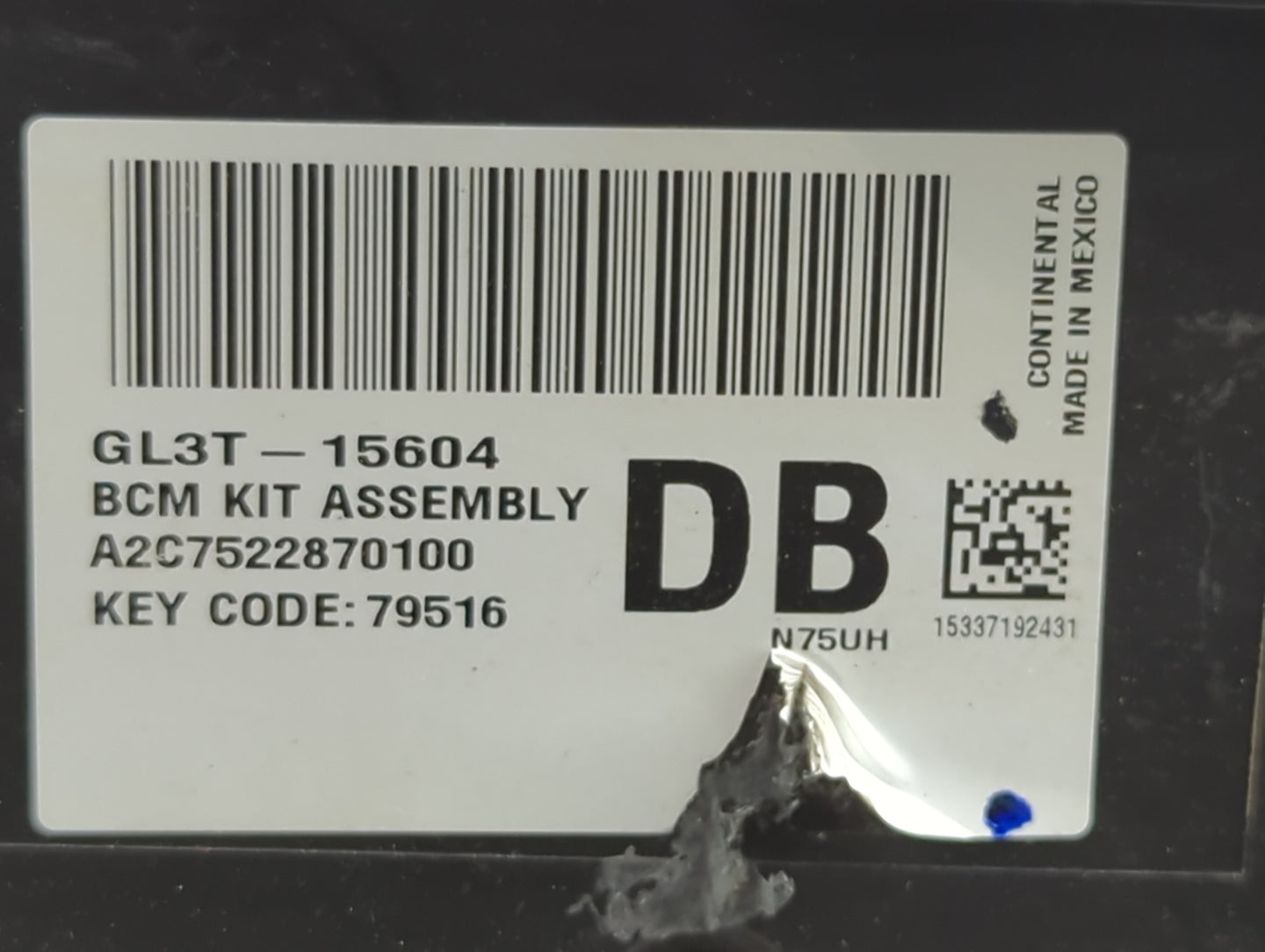 Ford F150 Theft-locking Control Module Gl3t-15604|a2c7522870100 - Oemusedautoparts1.com