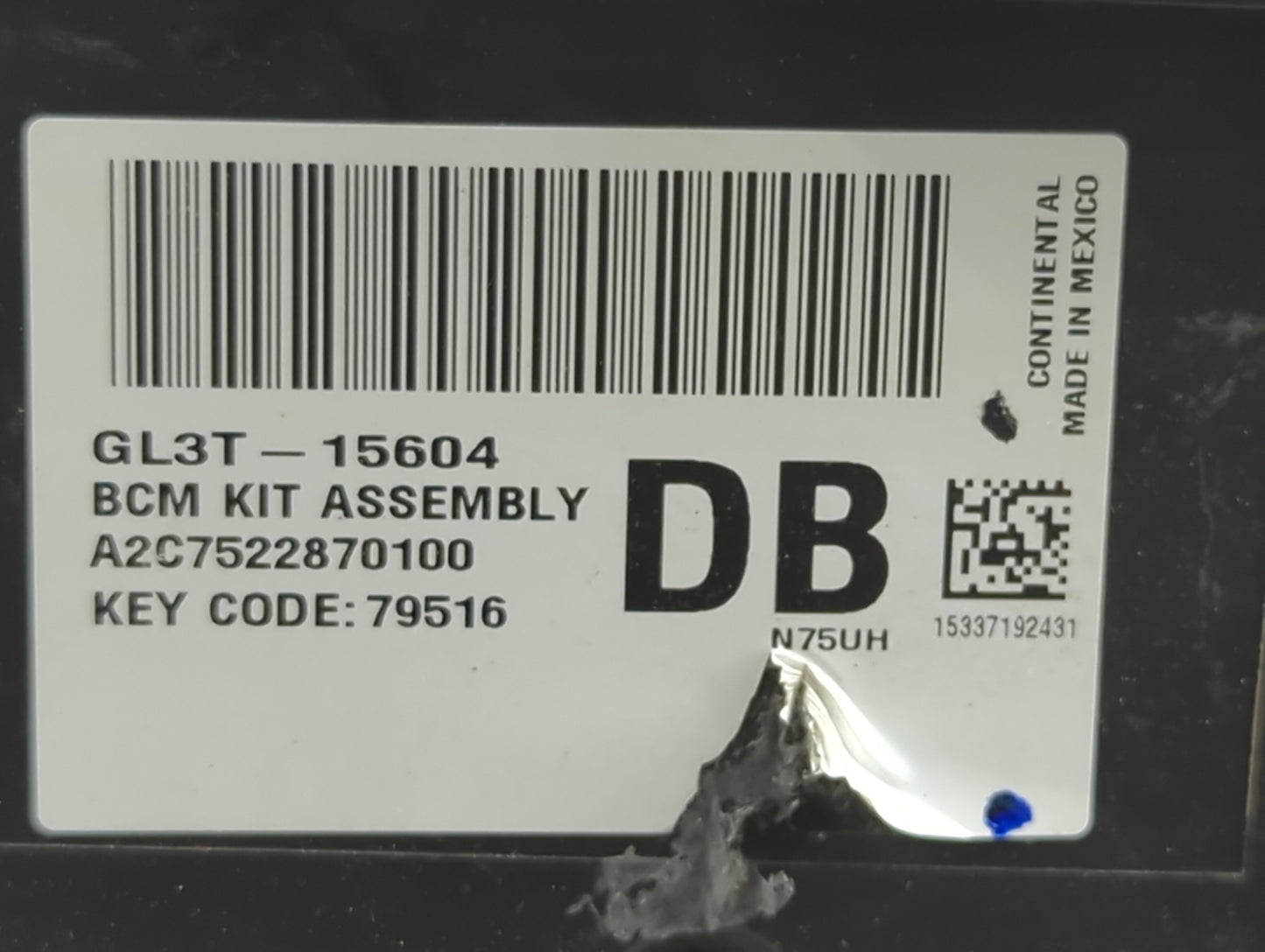 Ford F150 Theft-locking Control Module Gl3t-15604|a2c7522870100 - Oemusedautoparts1.com
