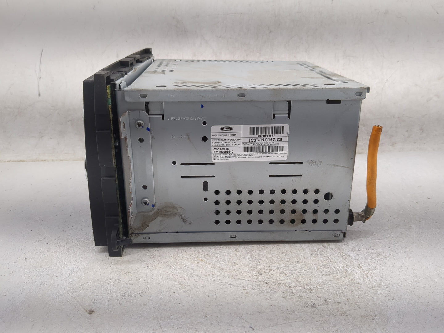 2016 Ford F250sd Radio AM FM Cd Player Receiver Replacement P/N:EC3T-19C157-CB Fits Fits 2014 2015 OEM Used Auto Parts - Oem