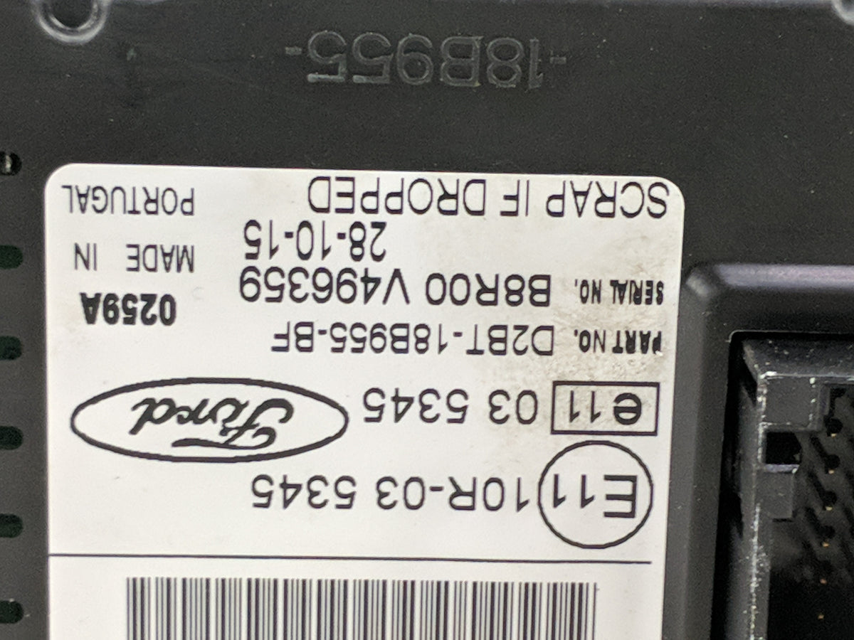2014-2017 Ford Fiesta Information Radio Display Screen 1227921 - Oemusedautoparts1.com