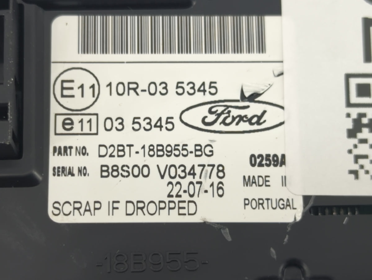 2014-2017 Ford Fiesta Information Radio Display Screen 1293592 - Oemusedautoparts1.com