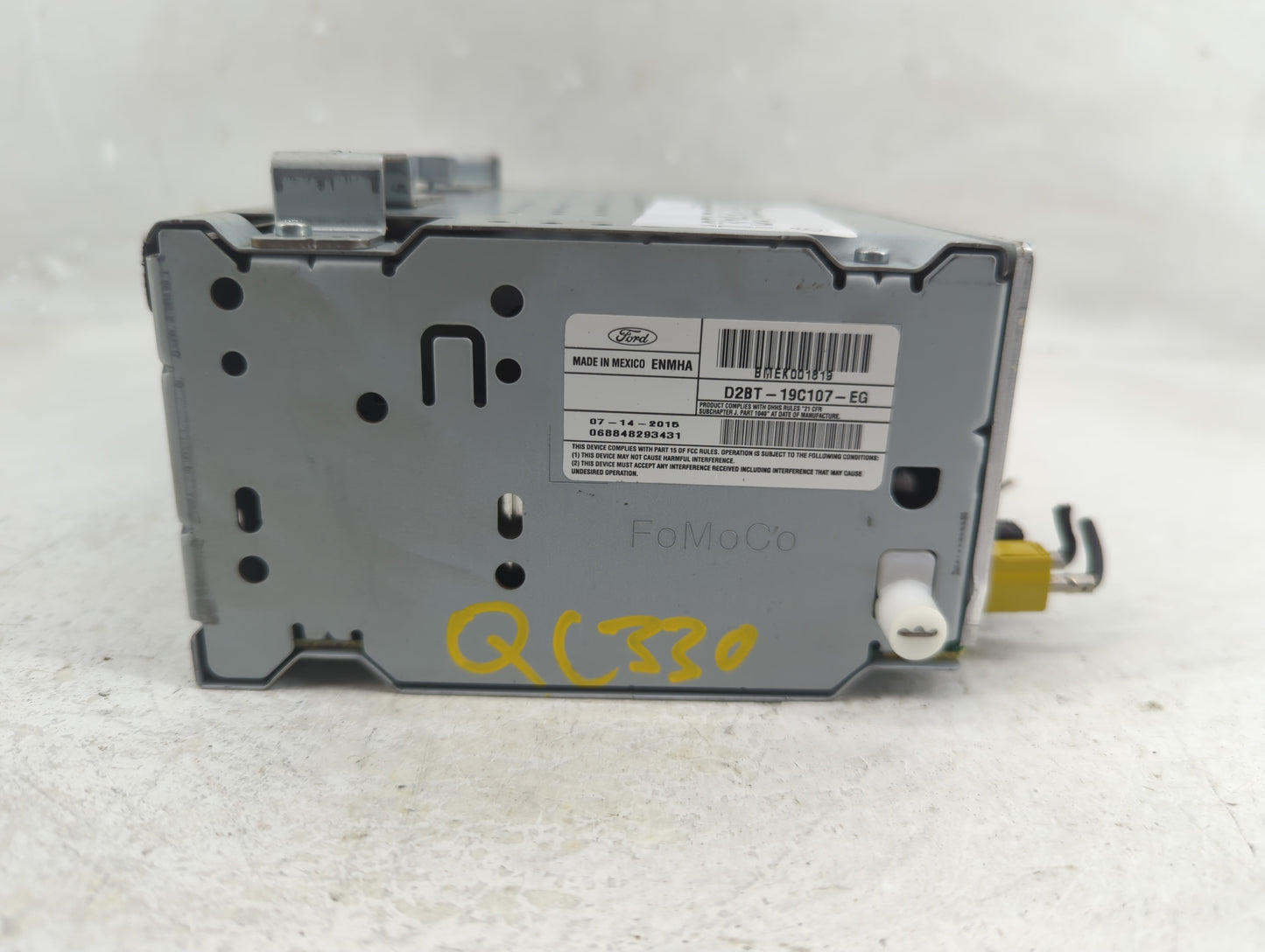 2016 Ford Fiesta Radio AM FM Cd Player Receiver Replacement P/N:D2BT-19C107-EG Fits OEM Used Auto Parts - Oemusedautoparts1.